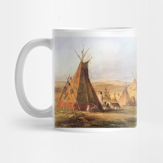 Teepees on the Plain by Karl Bodmer by MasterpieceCafe